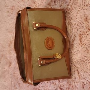 Dooney & Bourke Brown Leather Satchel Bag
